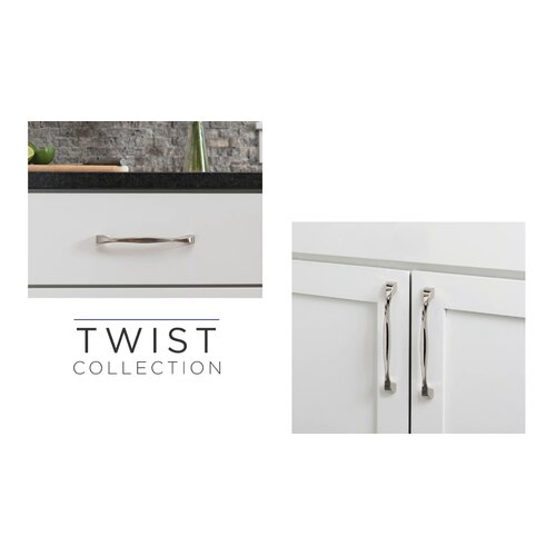 HickoryHardware Twist Kitchen Cabinet Handles, Solid Core Drawer